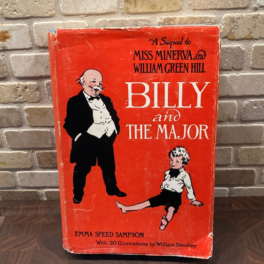 Vintage 1918 Hardcover Billy and The Major by Emma Speed Sampson